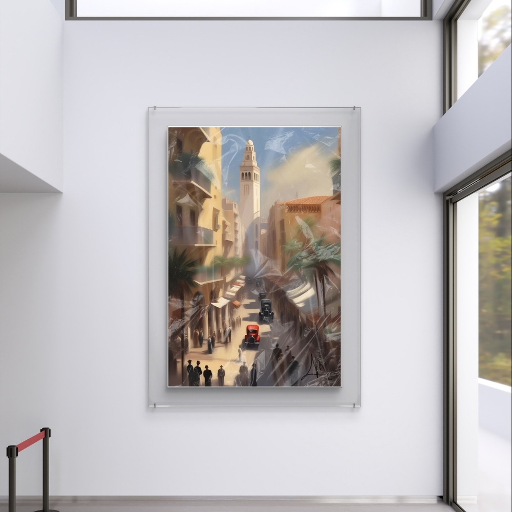 A painting of Casablanca in 1930s
